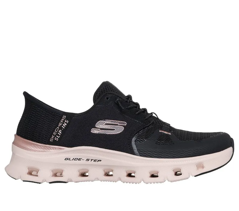 Skechers Skechers Slip-ins: Glide-Step Pro – Radiant Stride – Zwart / Roos Goud (150438-BKRG)