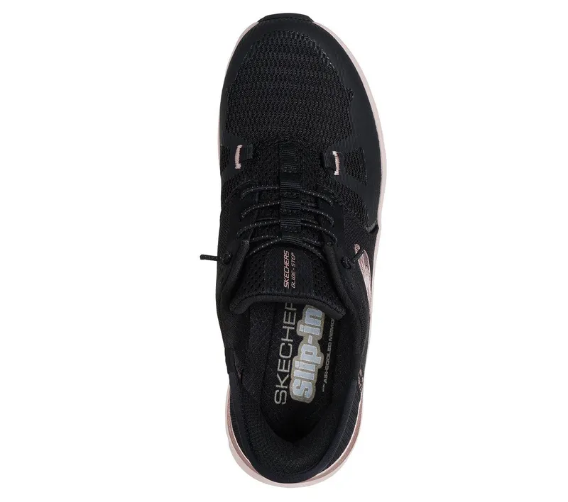 Skechers Skechers Slip-ins: Glide-Step Pro – Radiant Stride – Zwart / Roos Goud (150438-BKRG)