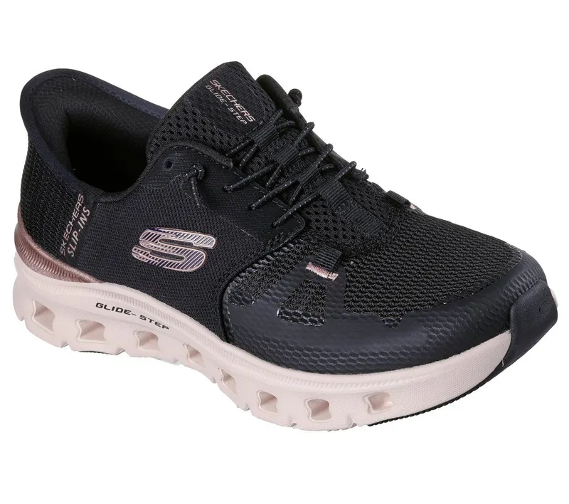 Skechers Skechers Slip-ins: Glide-Step Pro – Radiant Stride – Zwart / Roos Goud (150438-BKRG)