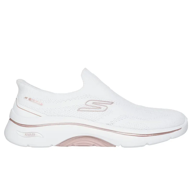 Skechers Skechers Slip-Ins: GO WALK Arch Fit 2.0 – Tatum – Wit / Roos Goud (125343-WTRG)