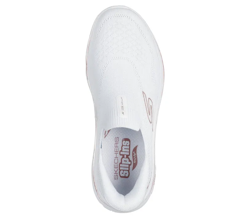 Skechers Skechers Slip-Ins: GO WALK Arch Fit 2.0 – Tatum – Wit / Roos Goud (125343-WTRG)