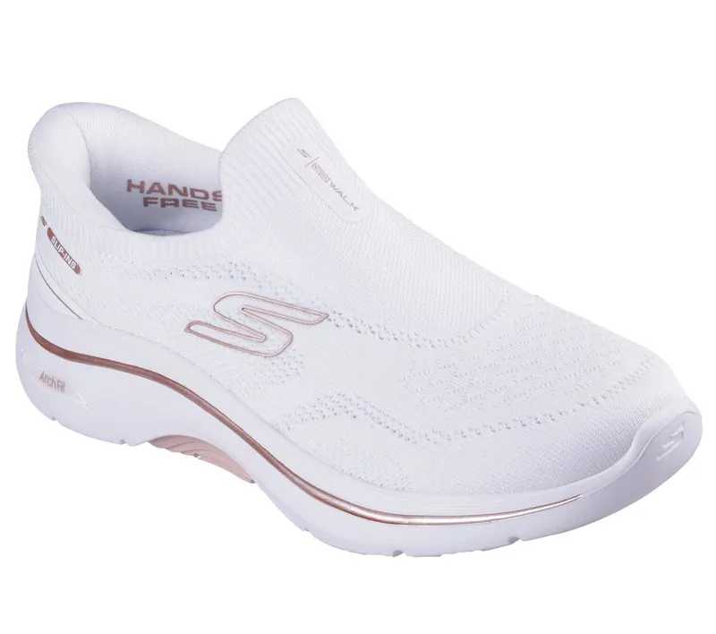 Skechers Skechers Slip-Ins: GO WALK Arch Fit 2.0 – Tatum – Wit / Roos Goud (125343-WTRG)