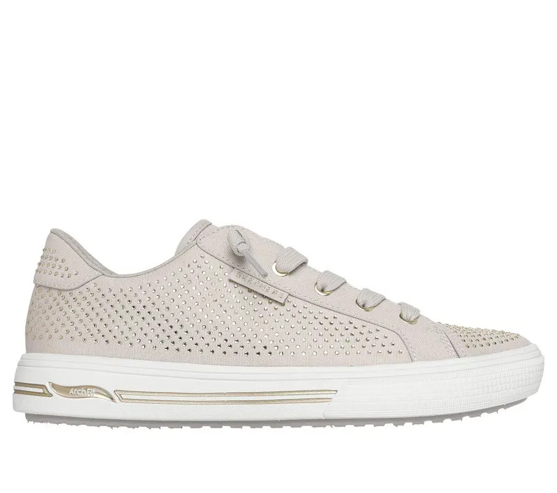 Skechers Arch Fit Arcade – Gem Steps – Taupe / Goud (177221-TPGD)