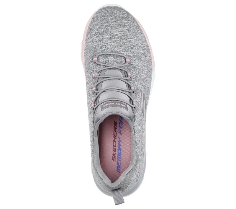 Skechers Dynamight – Break-Through – Grijs / Licht Roze (12991-GYLP)