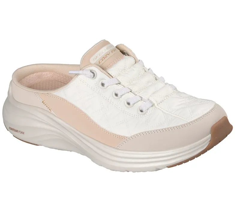 Skechers Contour Foam – Cozy Fit Sweet Embrace – Wit / Natuurlijk (150409-WNT)