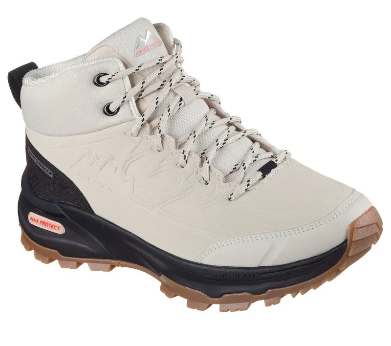 Skechers Waterproof: Max Protect Legacy – Weekend Getaway – Natuurlijk / Zwart (180203-NTBK)