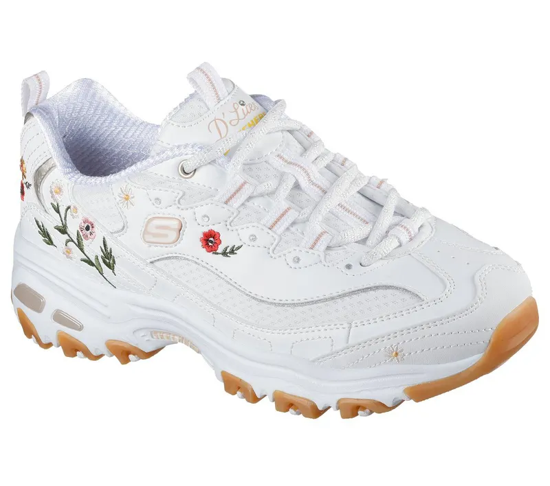 Skechers D’Lites – Spring Bloom – Wit (150553-WHT)