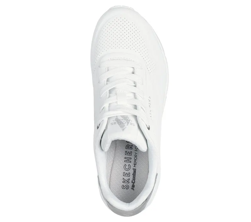 Skechers UNO – Golden Air – Wit / Zilver (177094-WSL)
