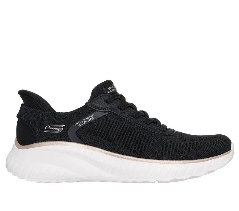 Skechers Skechers Slip-ins: BOBS Sport Squad Chaos – Zwart / Goud (117497-BKGD)