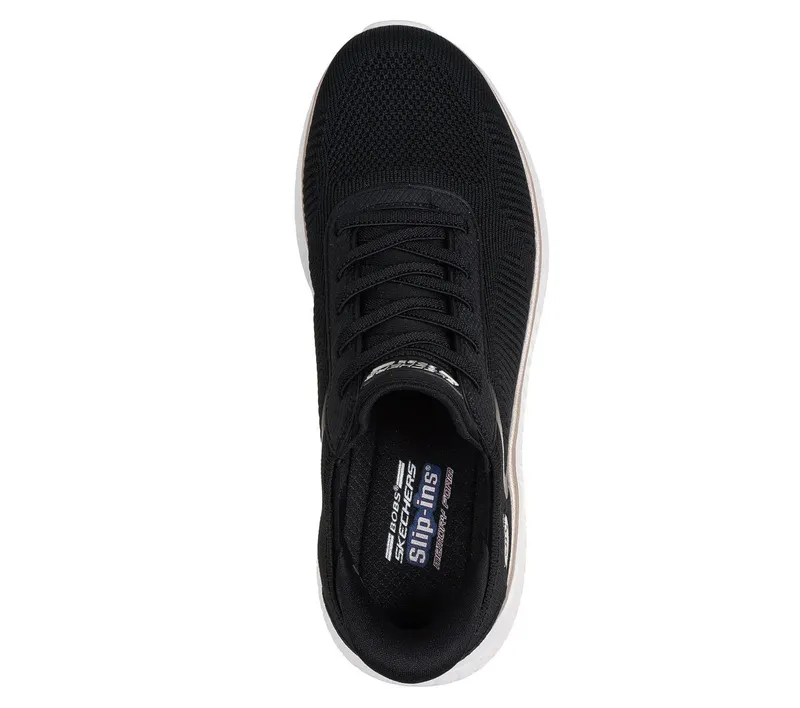 Skechers Skechers Slip-ins: BOBS Sport Squad Chaos – Zwart / Goud (117497-BKGD)