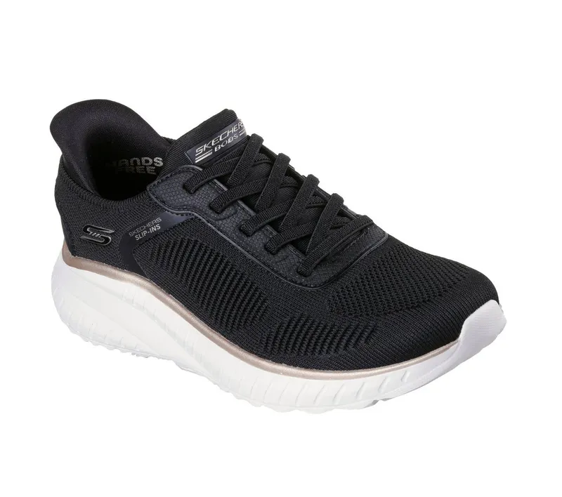 Skechers Skechers Slip-ins: BOBS Sport Squad Chaos – Zwart / Goud (117497-BKGD)