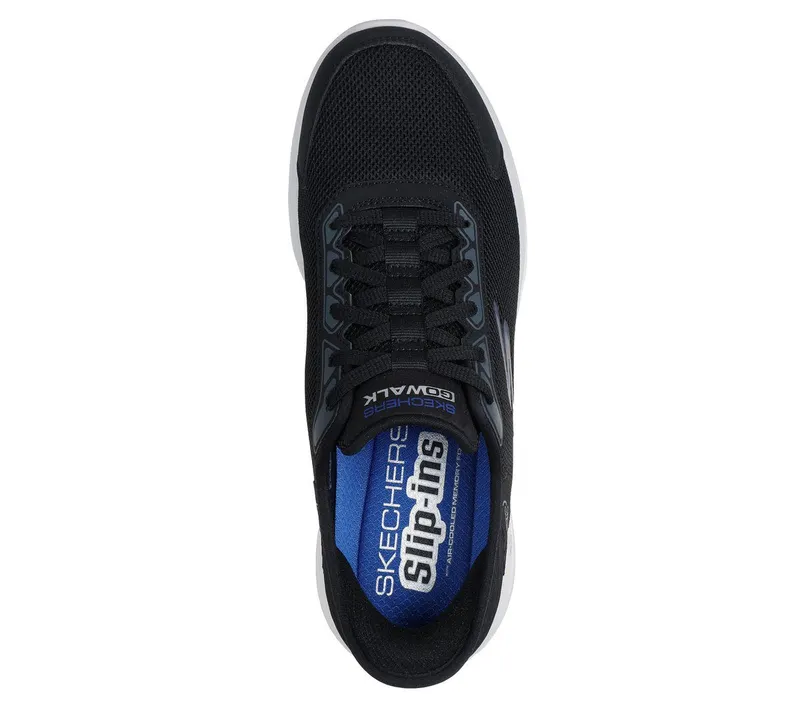 Skechers Skechers Slip-ins: GO WALK Max – Allan – Zwart / Blauw (216705-BKBL)