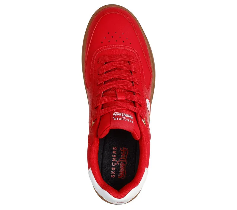 Skechers Snoop Dogg: Courtside – Cali Dudez – Rood / Wit (251200-RDW)