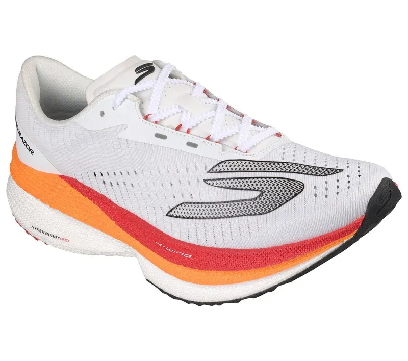 Skechers Skechers Aero Razor – Wit / Zwart / Oranje (246240-WBO)