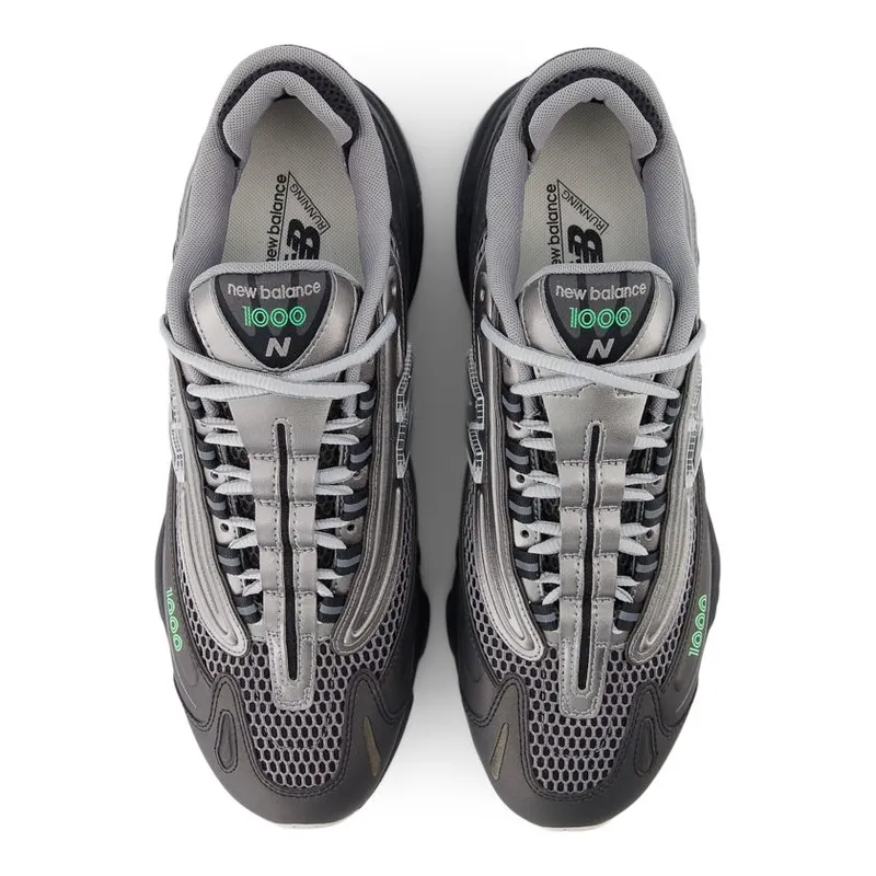 New Balance 1000 Dark Silver Metallic Lime Leaf (M1000T)