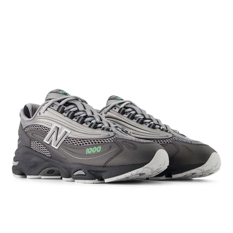 New Balance 1000 Dark Silver Metallic Lime Leaf (M1000T)