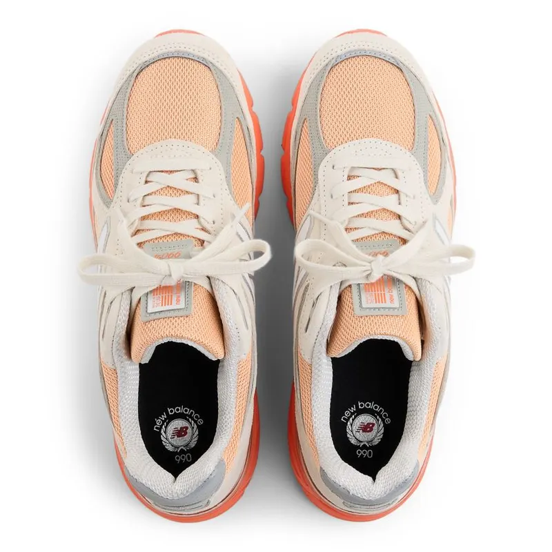 New Balance 990v4 Made in USA Tangerine Heat (U990MO4)