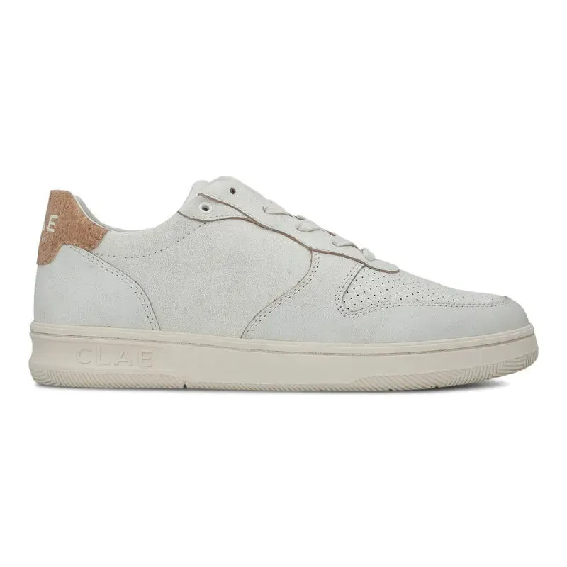 Lage Clae Baskets Malone Distressed and cuir blanc (CL24AMA02-DLC)