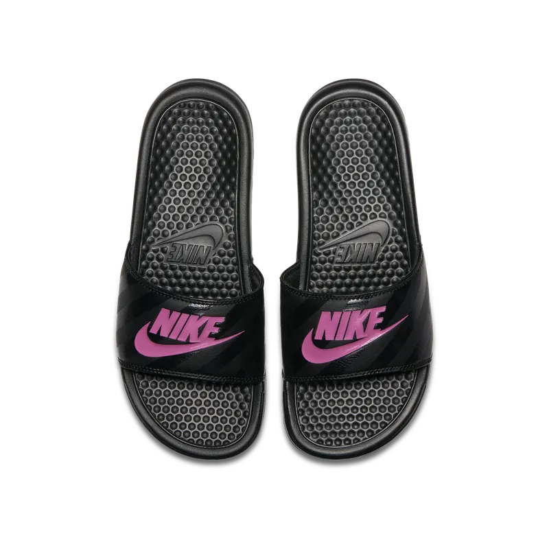 Nike Benassi Jdi Black Vivid Pink-Black (W) Black/Vivid Pink-Black (343881-061)