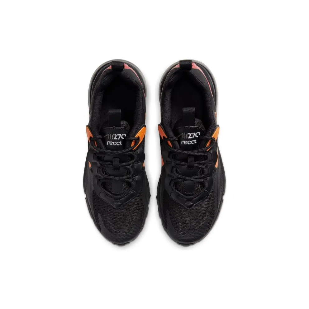 Nike Air Max 270 React Black Magma Orange (GS) Black/Light Smoke Grey/Magma Orange (CV9638-001)