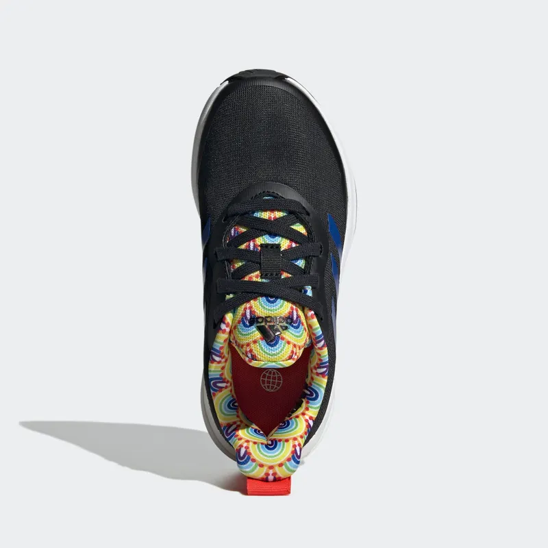 Adidas FortaRun Sport Running Lace Core Black / Royal Blue / Impact Yellow (HR1443)