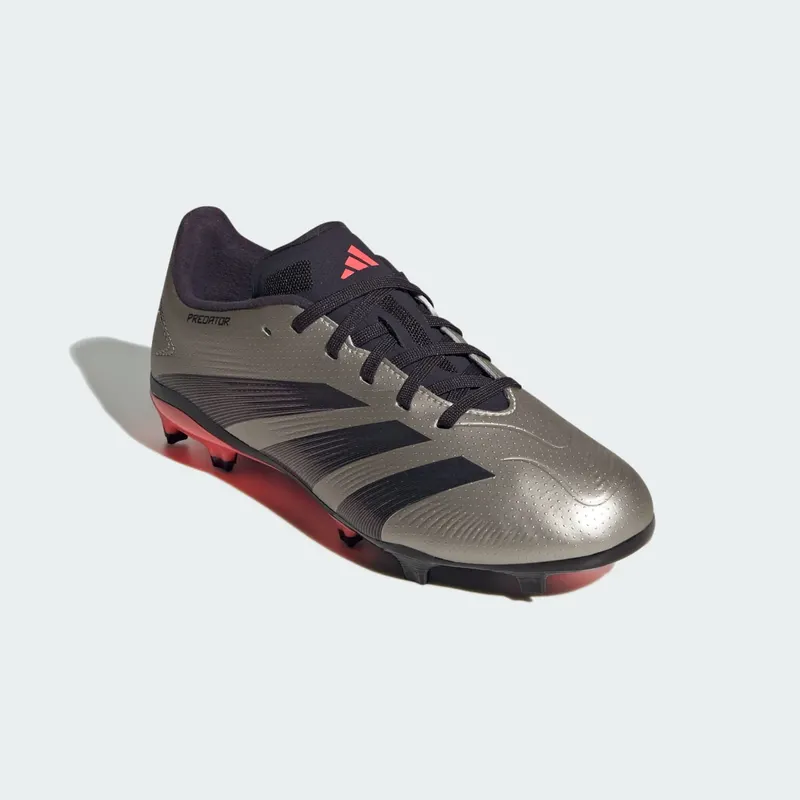 adidas Predator League FG Platinum Metallic Aurora Black Turbo (IF6354)