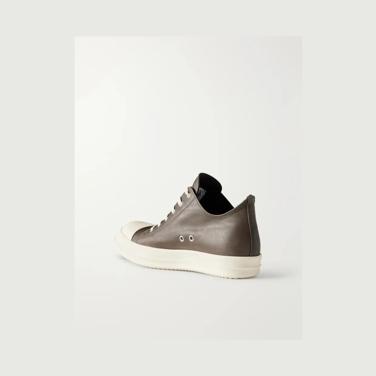Rick Owens Ramones Sneakers Leather Sneakers Brown (RR02F4891) (4)