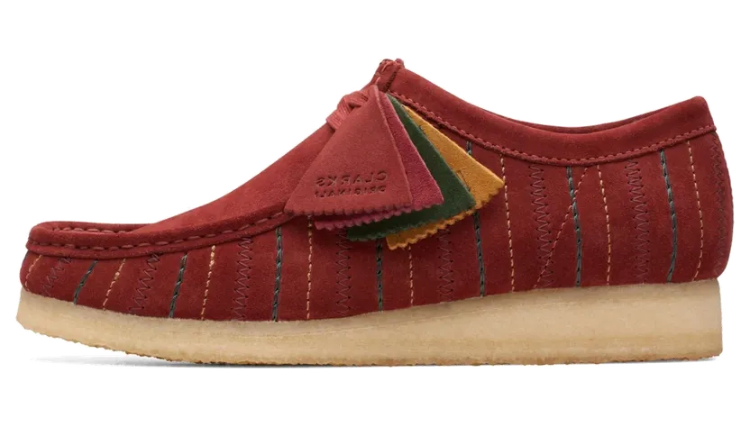 Clarks Wallabee “Burgundy Combi” (26174512)