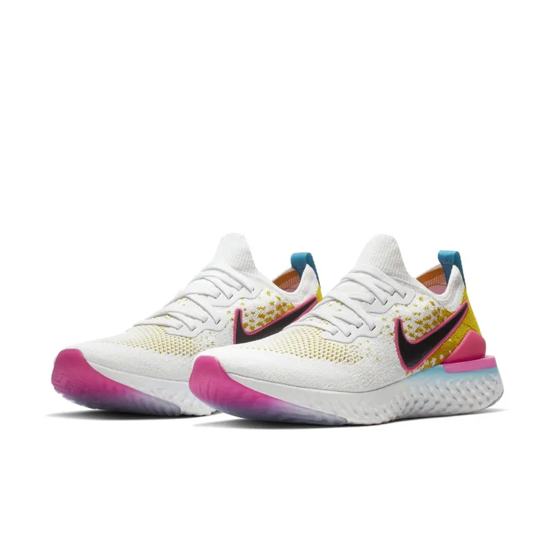 Nike Epic React Flynit 1 White Pink Blast Citron White/Pink Blast/Citron (CI7583-100)