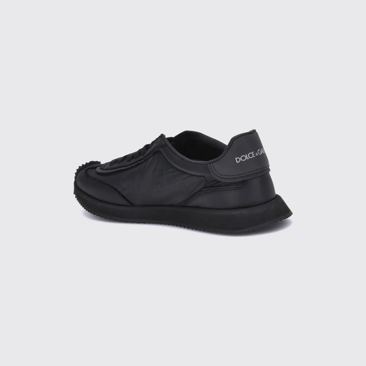 Dolce & Gabbana DG Cushion Nylon and Leather Monogram Sneakers Black (CS2288AF99280999) (2)