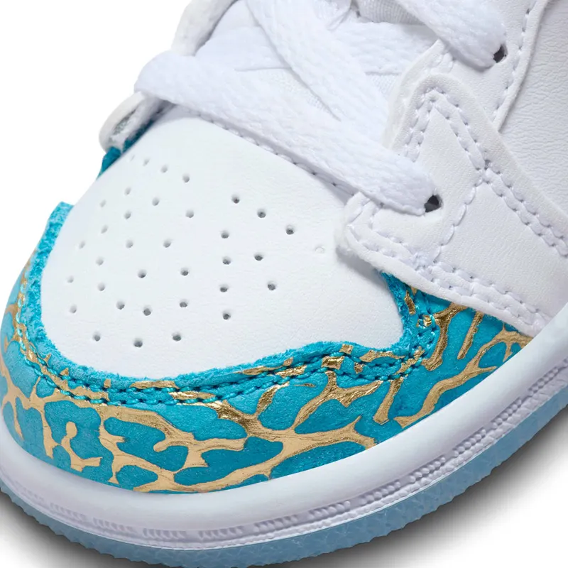 Jordan 1 Mid Sneaker School NC to Chi (FB2211-100)