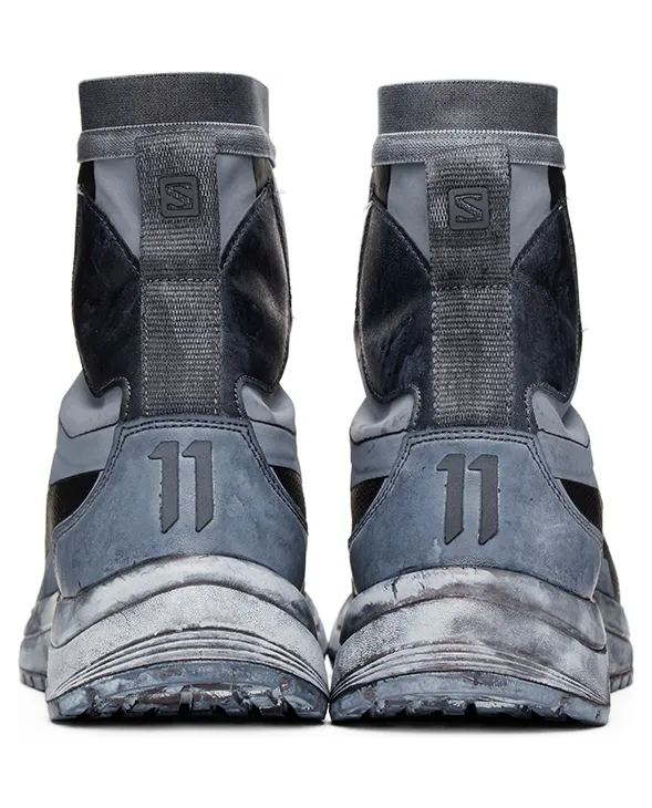 11 by Boris Bidjan Saberi Black & Blue Salomon Edition Bamba2 High GTX Sneakers (155 11xS) (4)