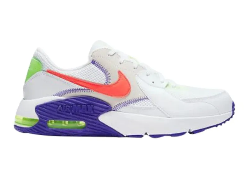 Nike Air Max Excee White Indigo Burst Volt Bright Crimson (DD2985-100)