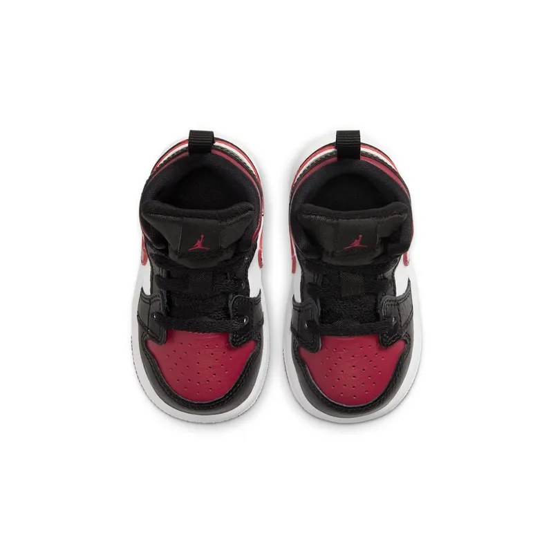 Jordan 1 Mid Bred Toe (TD) Black/Noble Red-White (640735-066)