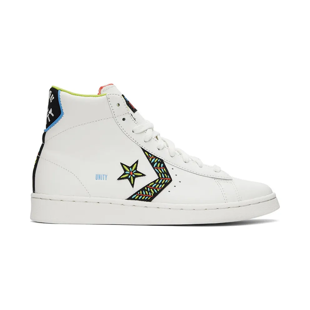 Converse Pro Leather Peace & Unity Vintage White/zwart (172187C)