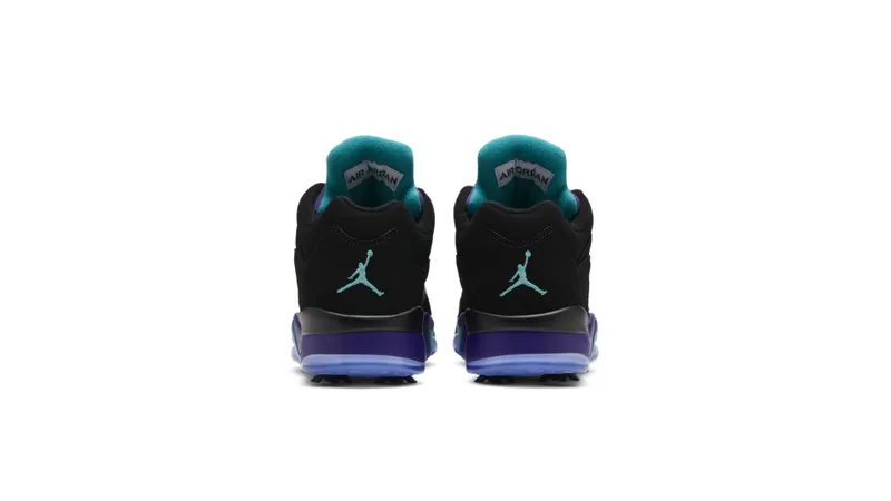 Jordan 5 Retro Low Golf Black Grape Black/Black-Grape Ice-New Emerald (CU4523-001)