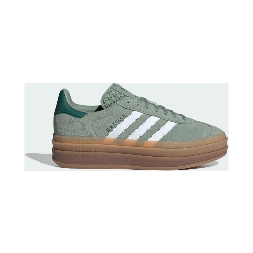 Adidas Gazelle Bold Silver Green / Cloud White / Collegiate Green (ID6998)