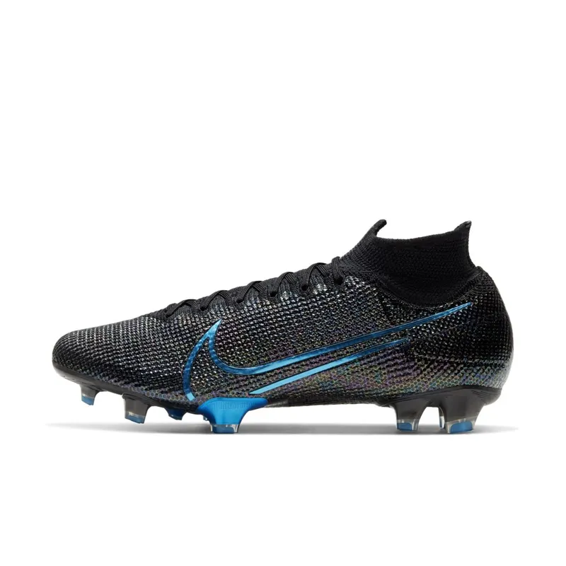 Nike Mercurial Superfly 7 Elite FG Black Laser Blue Black/Black-Anthracite-Laser Blue (AQ4174-049)