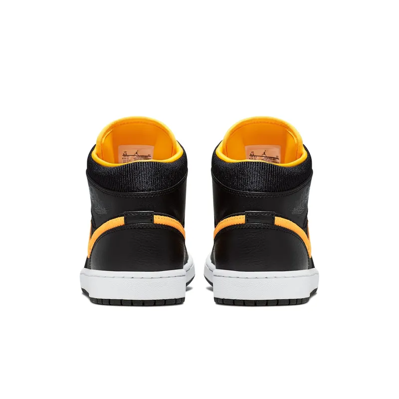 Jordan 1 Mid Black University Gold Black/University Gold-White (CI9352-001)