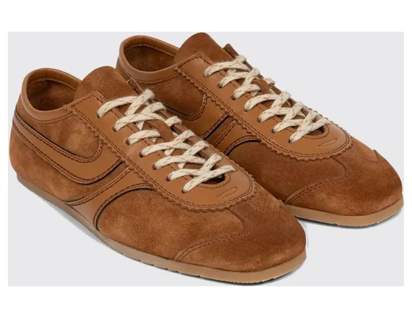 Dries Van Noten Leather Sneakers Brown (2610117220126712)