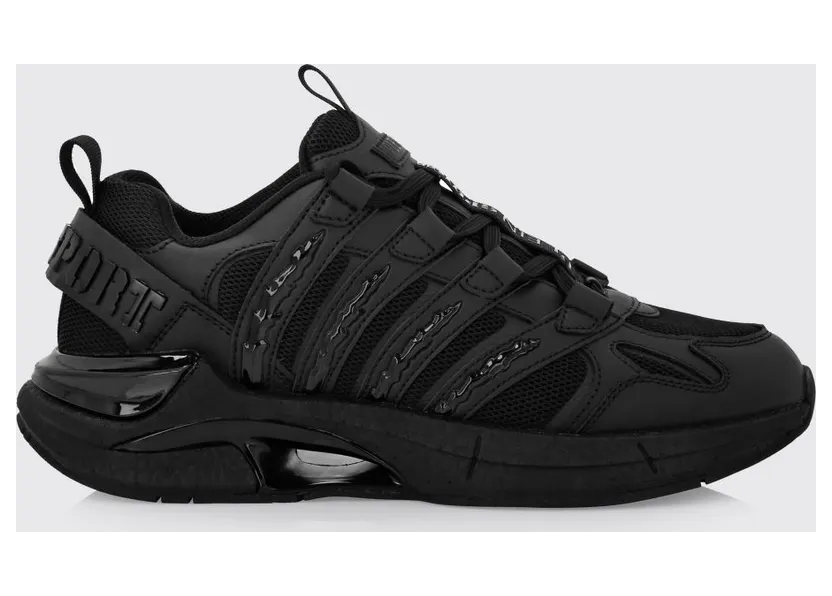 Plein Sport Leather And Mesh Sneakers Black (FAESUSC0852STE003N0202) (2)