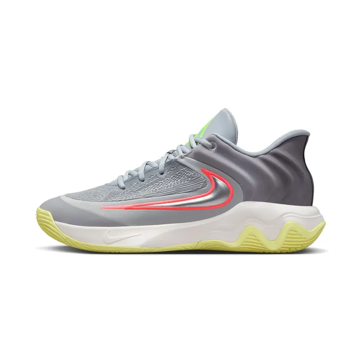 Nike Giannis Immortality 4 “Wolf Grey / Summit White / Luminous Green / Metallic Silver” (FQ3680-009)