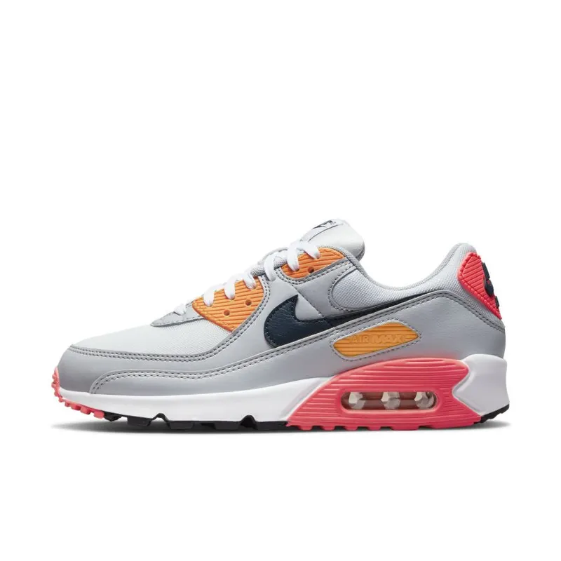 Nike Air Max 90 Grey Crimson Gold (W) (DH5072-001)