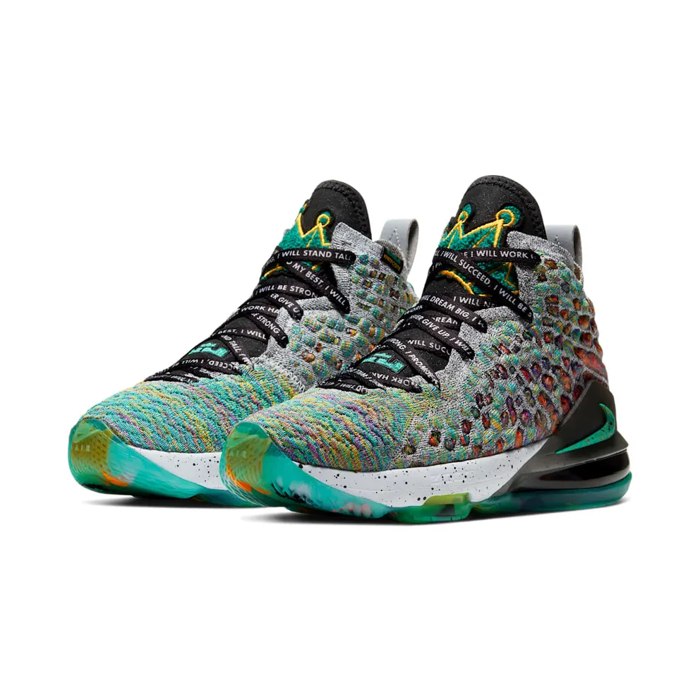 Nike LeBron 17 I Promise (GS) Neptune Green/White-Black (CW2761-300)