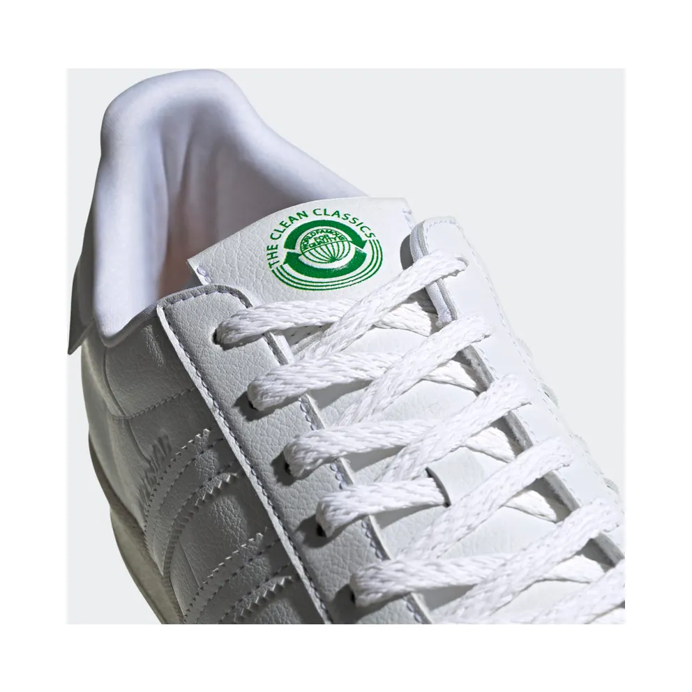 adidas Superstar Clean Classics White Cloud White/Off White/Green (FW2292)