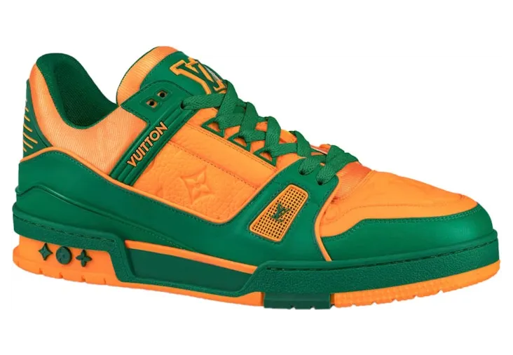 Louis Vuitton Trainer Green Orange (1A8WFY)