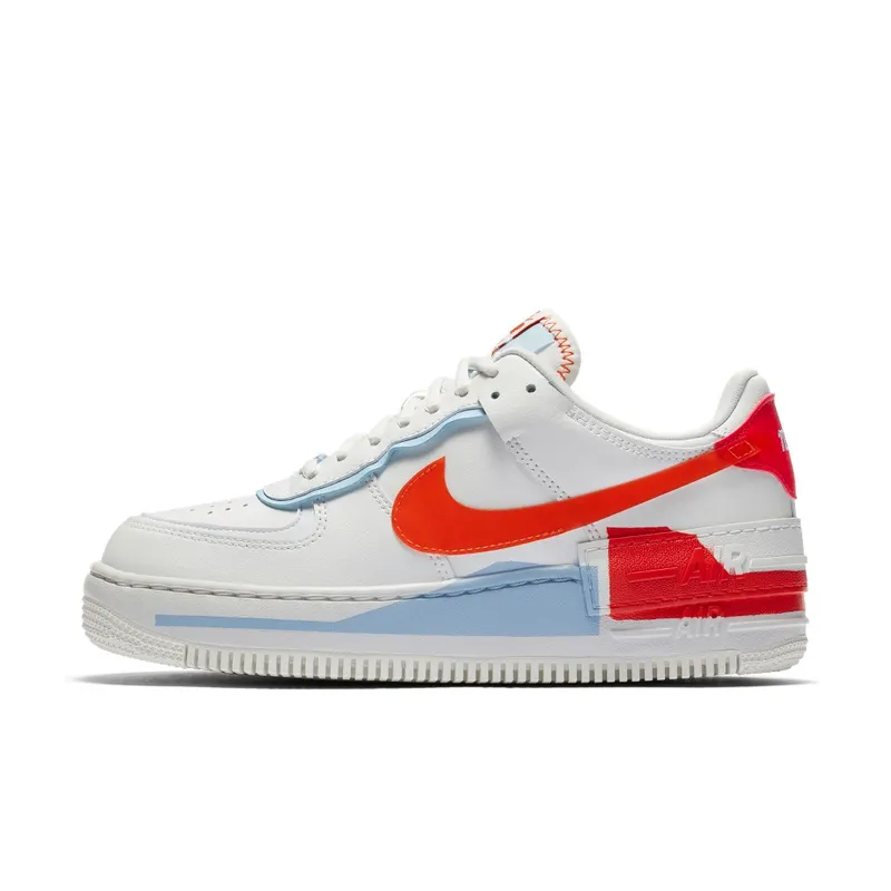 Nike Air Force 1 Shadow Summit White Team Orange (W) (2020) (CQ9503-100)