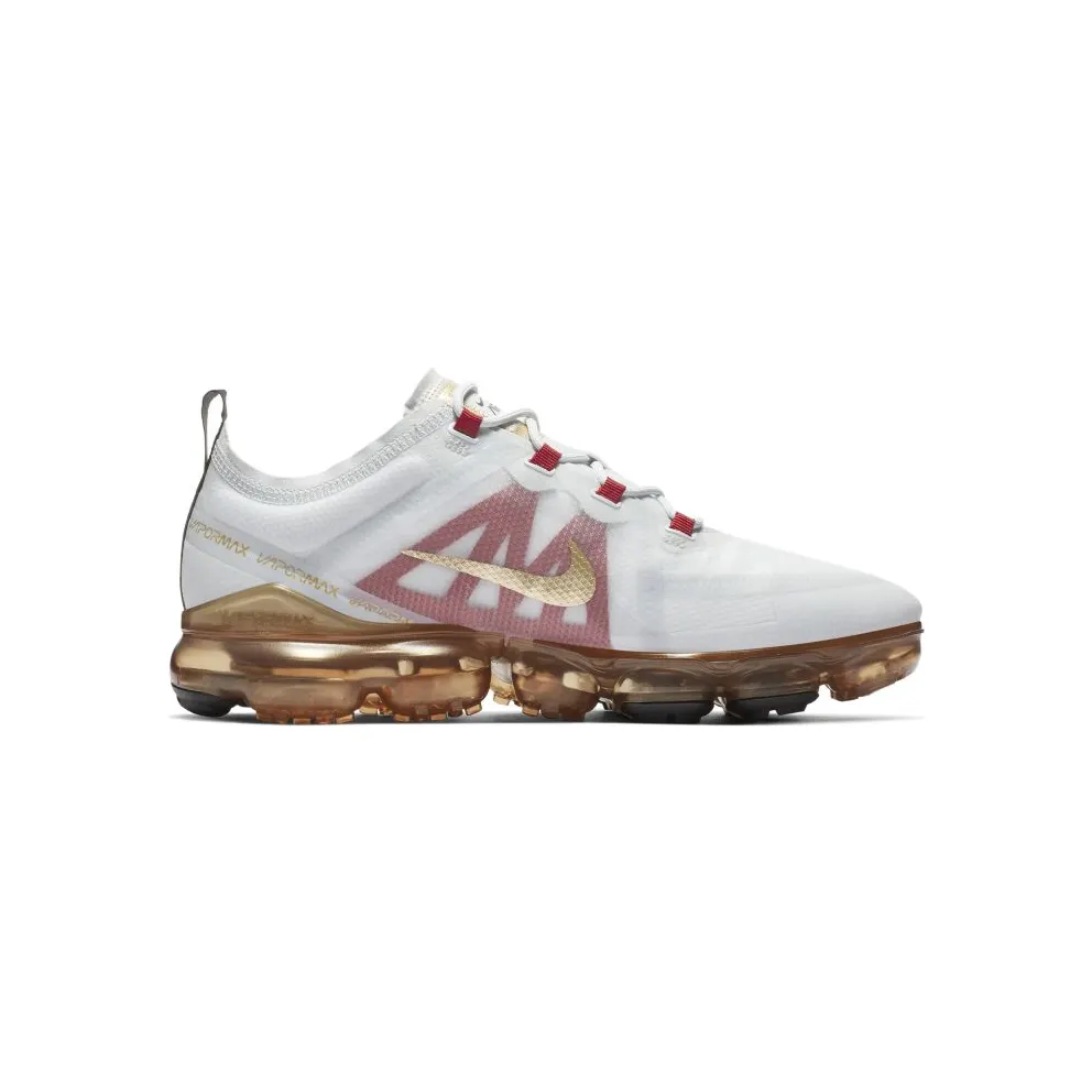 Nike Air VaporMax 2019 Chinese New Year 2019 Pure Platinum Pure Platinum/Metallic Gold-Gym Red (BQ7038-001)