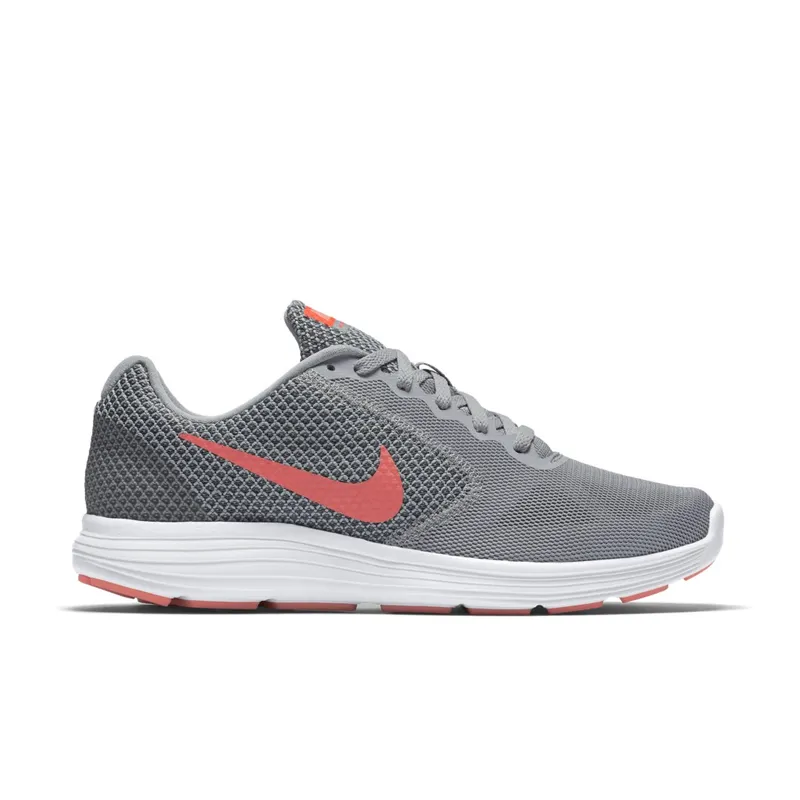 Nike Revolution 3 Wolf Grey Hyper Orange (W) (819303-002)