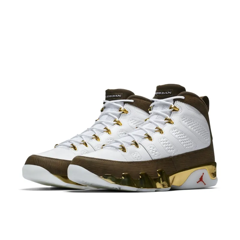 Jordan  9 Retro MOP Melo White/Baroque Brown-Team Orange (302370-122)